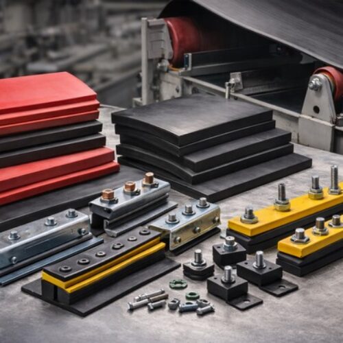 photo - Conveyor skirts and clamping systems details photo - Conveyor skirts and clamping systems details